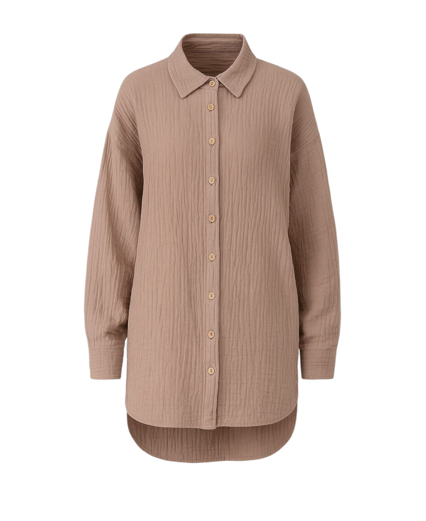WENOR Hemdbluse Oversize Musselin Hemd 100 % günstig online kaufen