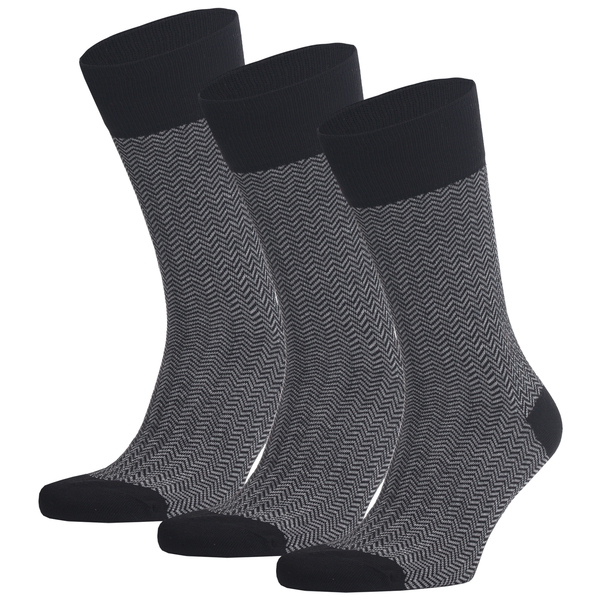 3er Set Chevron Pattern Biobaumwoll Socken günstig online kaufen
