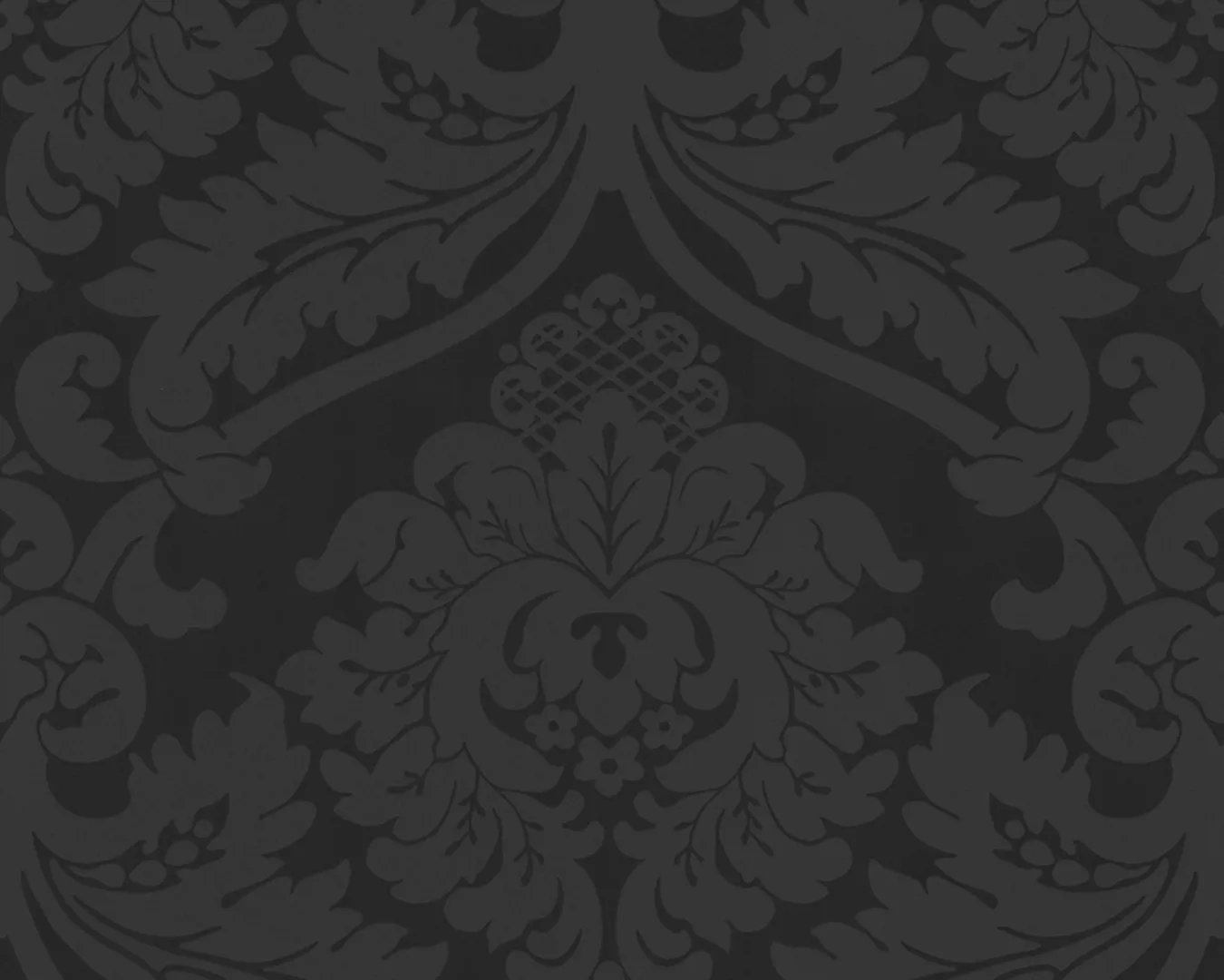 Bricoflor Barock Tapete aus Papier und Vinyl Schwarze Ornament Tapete mit V günstig online kaufen