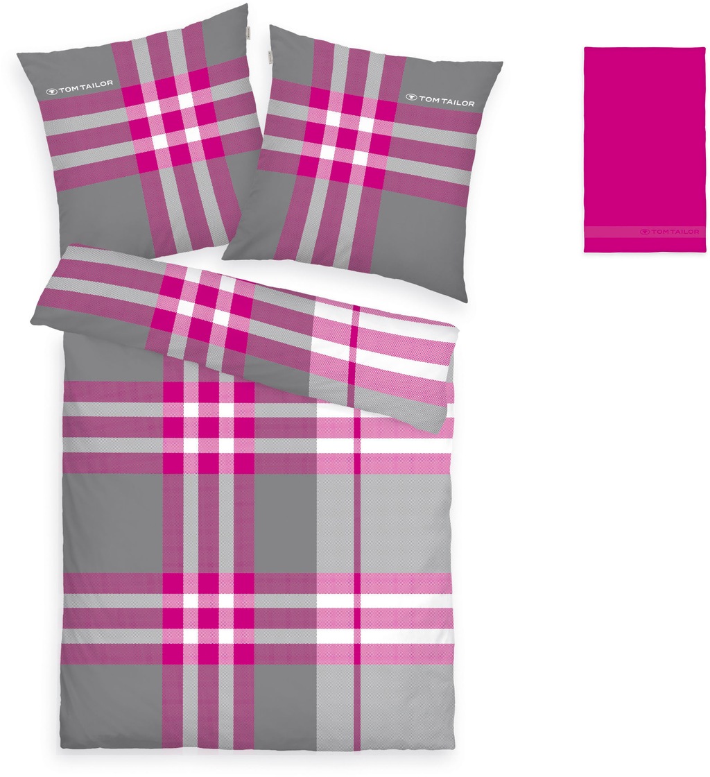TOM TAILOR HOME Bettwäsche »Nick in Gr. 135x200 oder 155x220 cm«, mit Grati günstig online kaufen