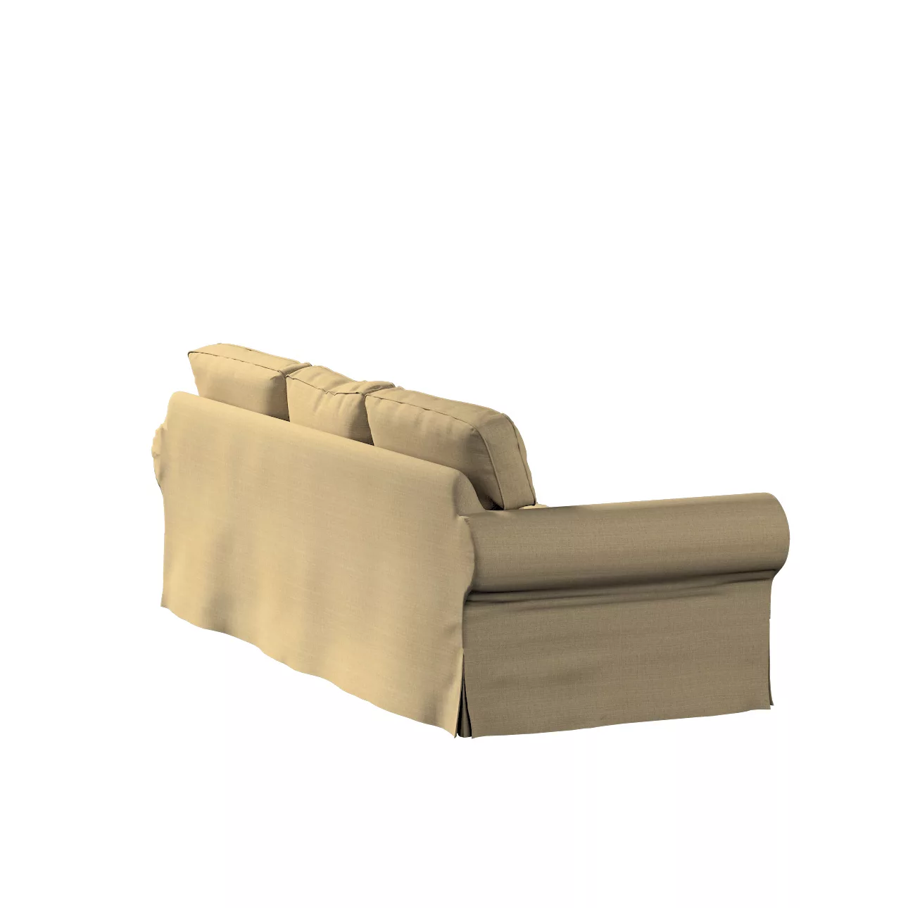 Bezug für Ektorp 3-Sitzer Schlafsofa, ALTES Modell, dunkelbeige, Sofahusse günstig online kaufen