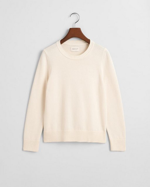 Gant Sweatshirt CLASSIC COTTON C-NECK, CREAM günstig online kaufen
