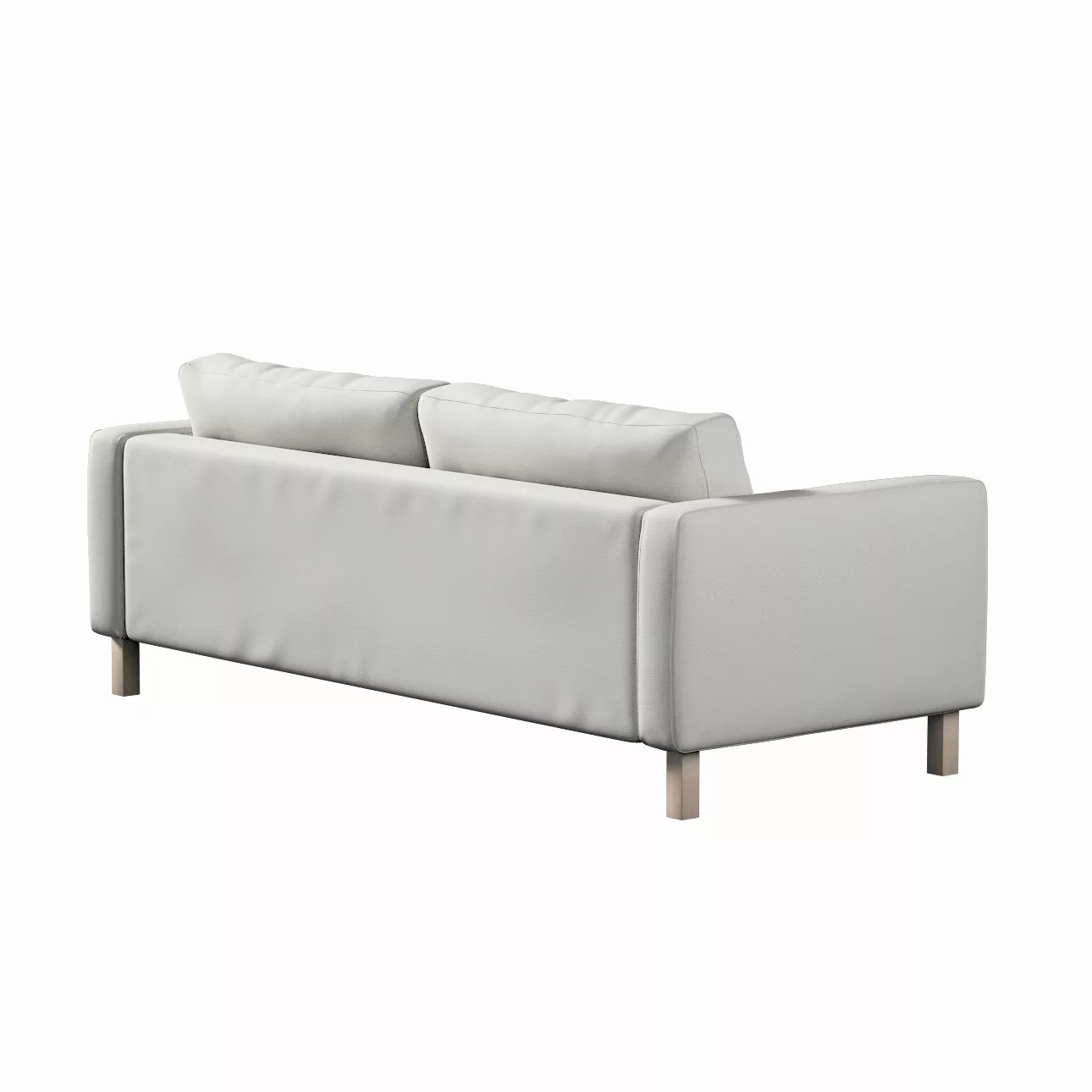 Bezug für Karlstad 3-Sitzer Sofa nicht ausklappbar, kurz, hellgrau, Bezug f günstig online kaufen