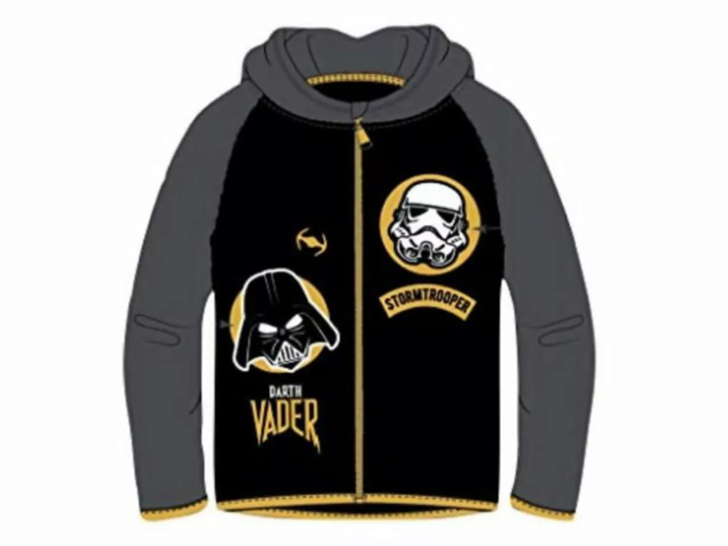 Star Wars Kapuzenfleecejacke Darth Vader und Stormtrooper grau günstig online kaufen