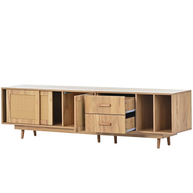 Gotagee TV-Schrank TV-Schrank Lowboards Rattan-TV-Ständer 190x40x52cm TV-Ko günstig online kaufen