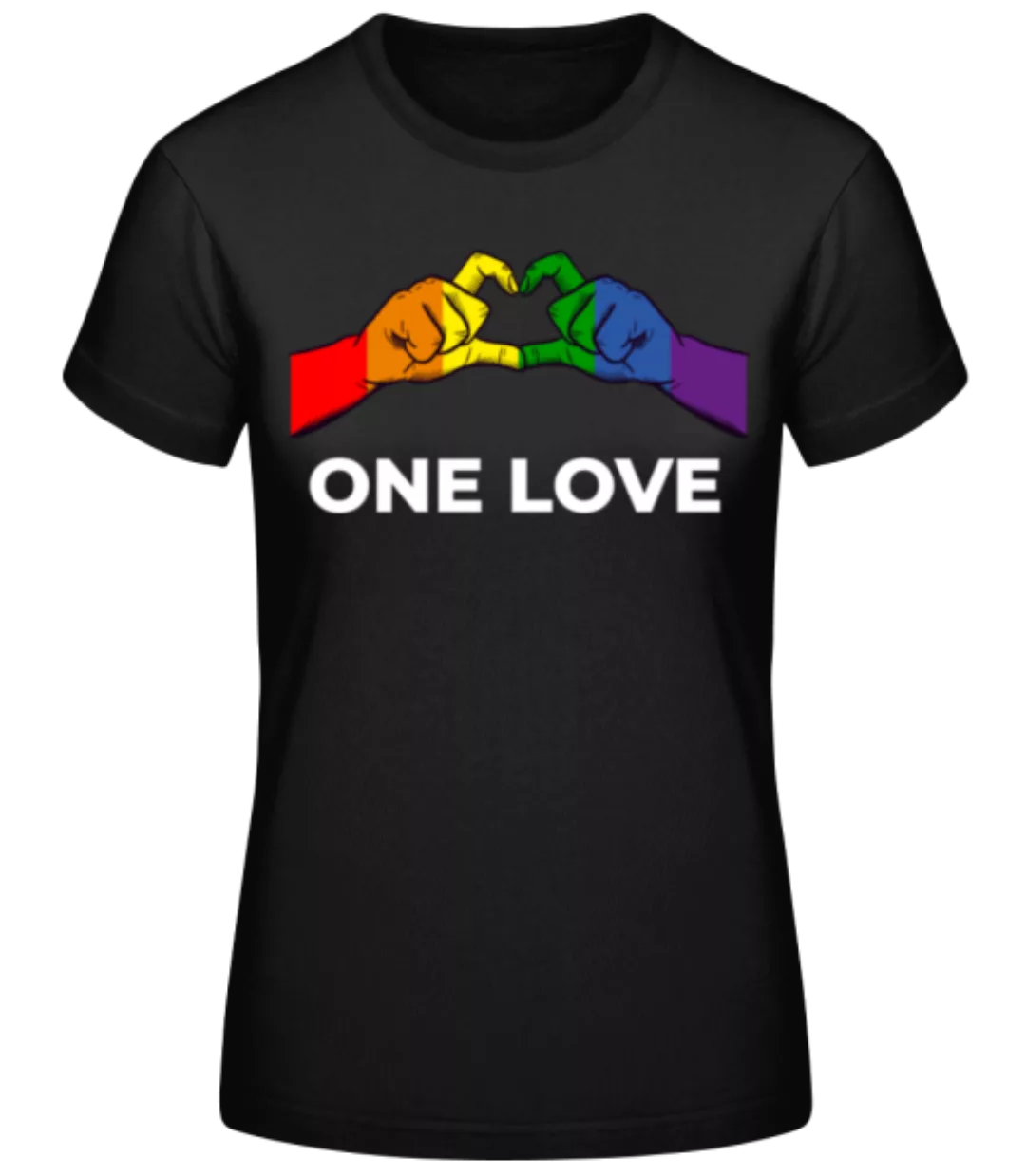 One Love Herz · Frauen Basic T-Shirt günstig online kaufen