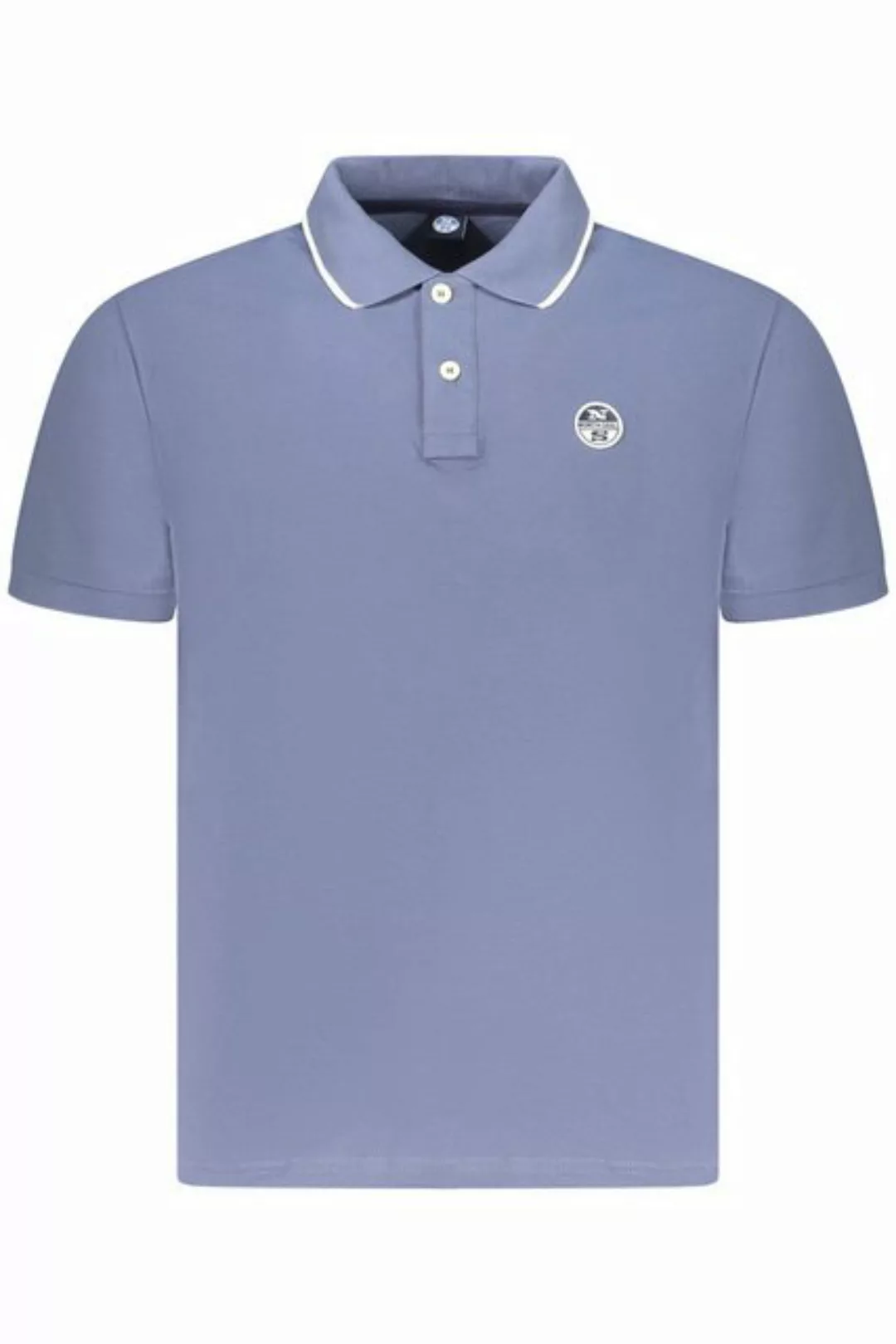 North Sails Poloshirt Herren Kurzarm-Poloshirt Blau mit Kontrastdetails & günstig online kaufen