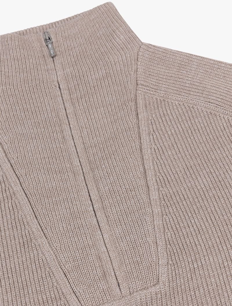 Cavallaro Corsico Half-Zip Beige - Größe S günstig online kaufen