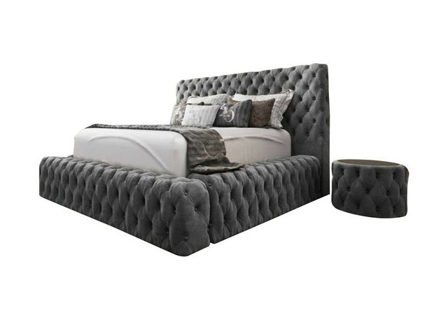 Xlmoebel Bett Moderne Chesterfield Boxspring Betten, Luxus Textil Schlafzim günstig online kaufen