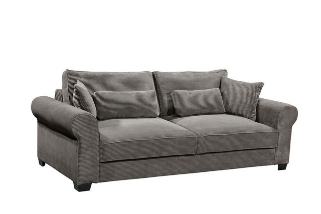 freiraum Schlafsofa ANGELINA LUX.3DL, Liegefläche 198x165cm, mocca - 250x95 günstig online kaufen