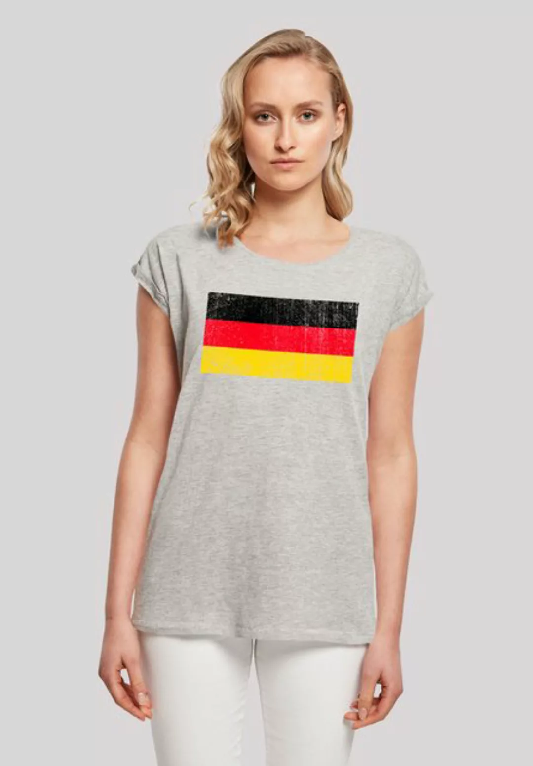 F4NT4STIC T-Shirt Germany Deutschland Flagge distressed Print günstig online kaufen