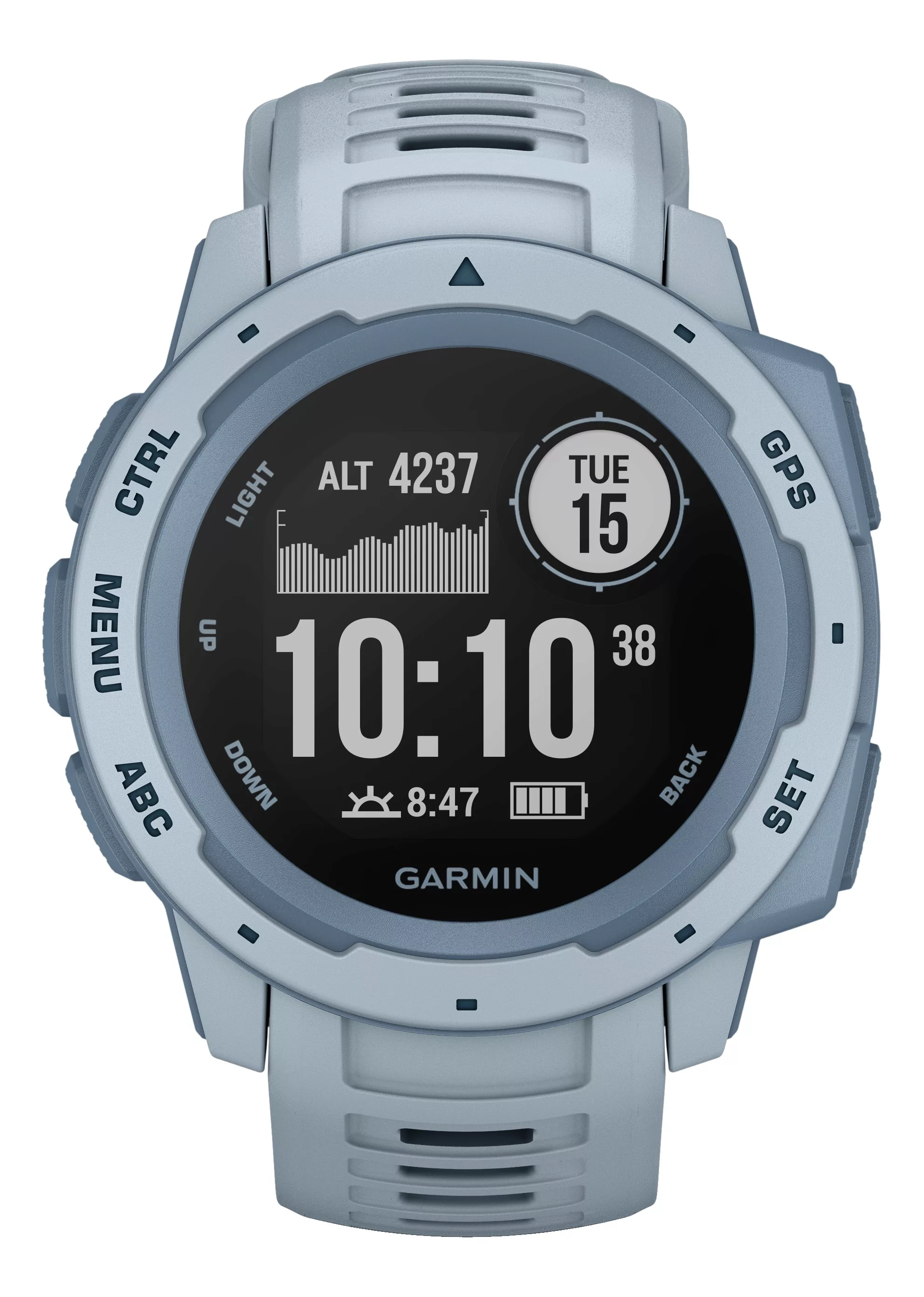 Garmin Instinct Hellblau/Schiefergrau 010-02064-05 Smartwatch günstig online kaufen