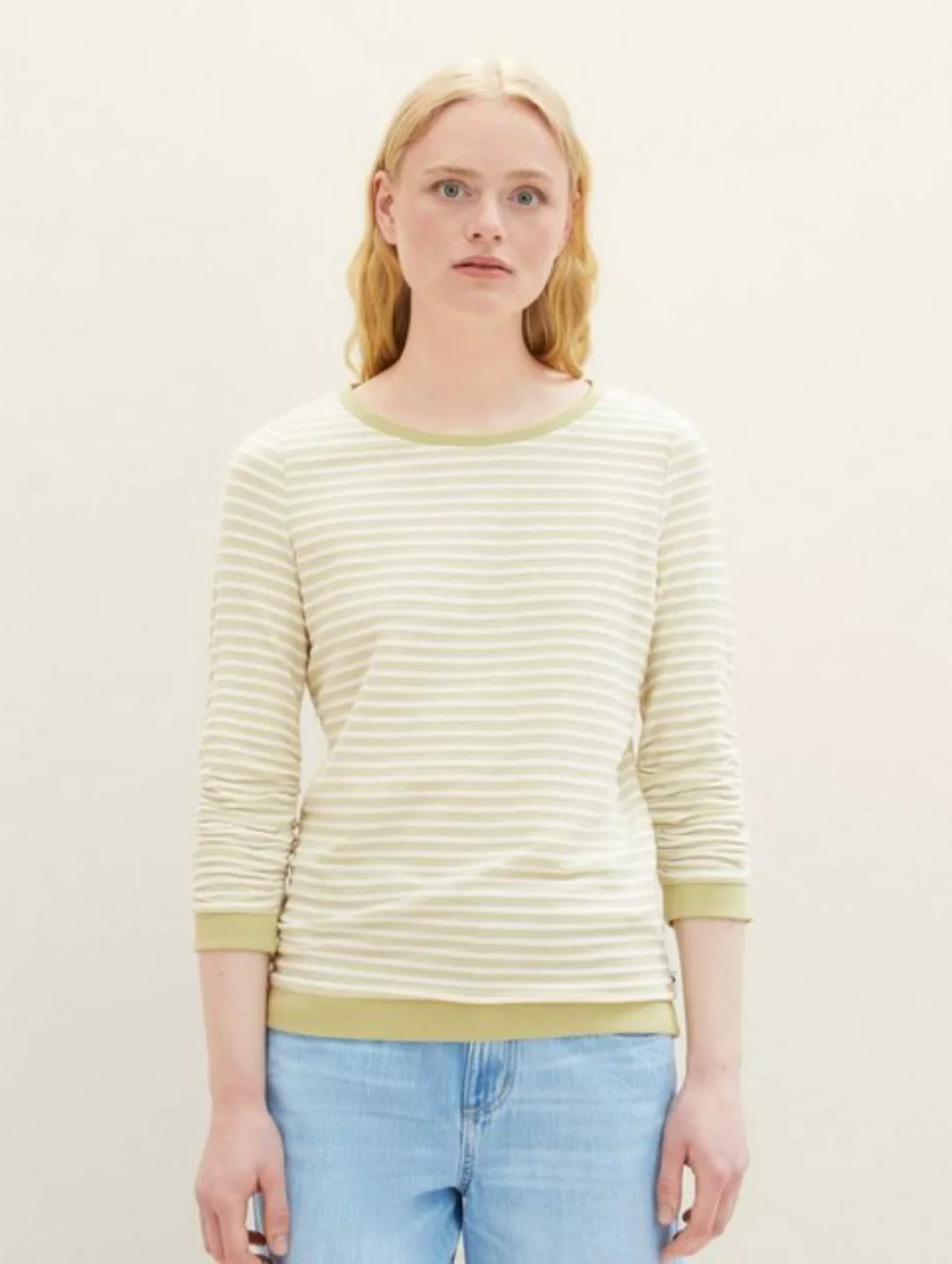 TOM TAILOR Denim Sweatshirt Gestreiftes Sweatshirt günstig online kaufen