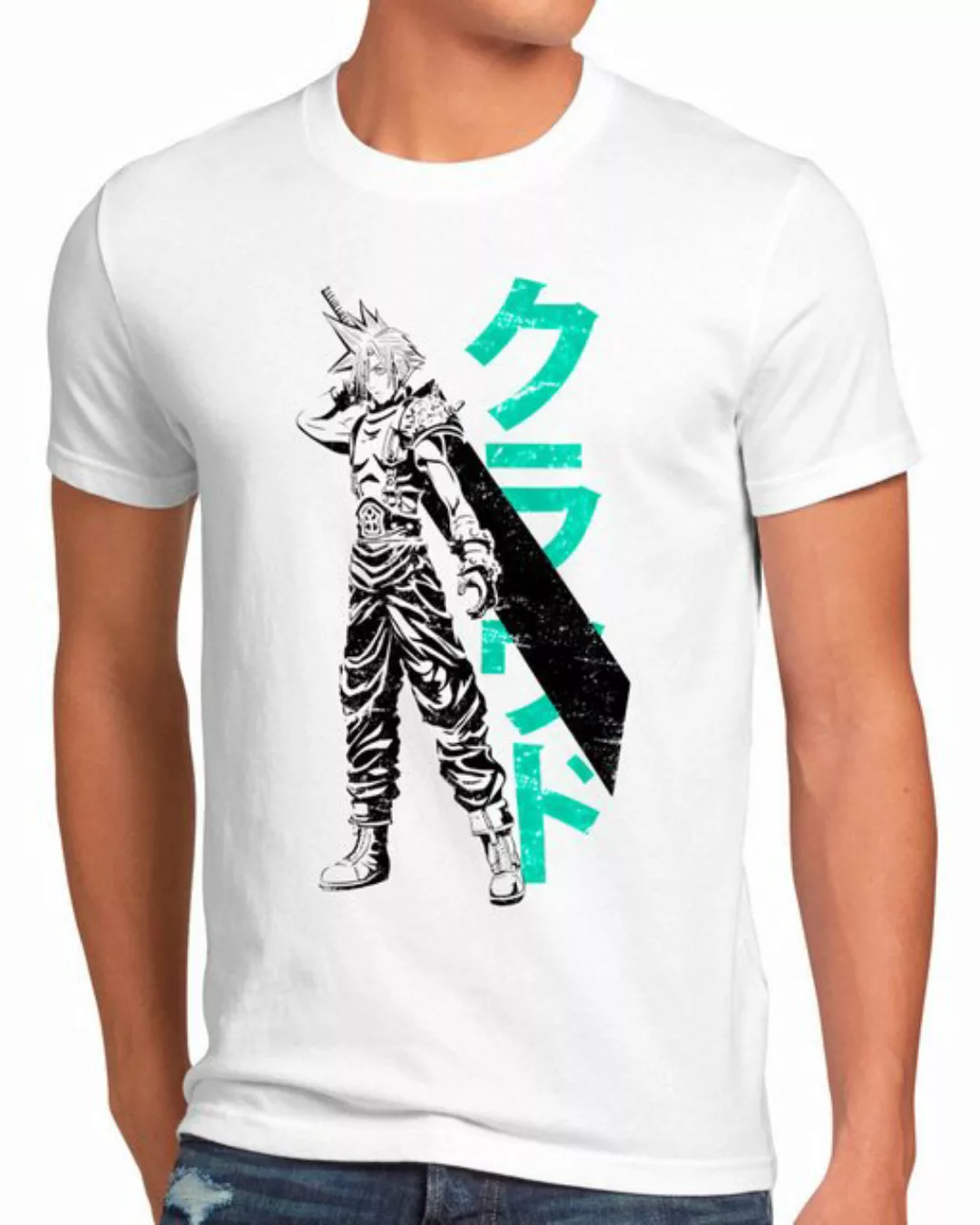 style3 Print-Shirt Herren T-Shirt Mercenary final fantasy 7 VII rebirth cho günstig online kaufen