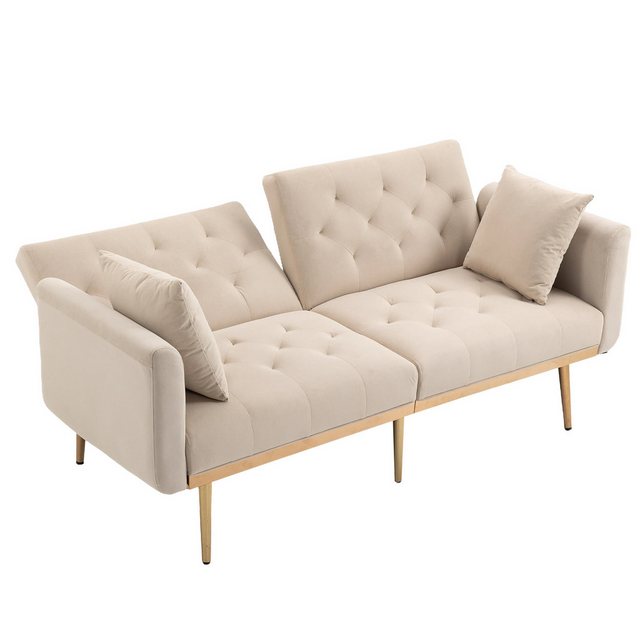 MODFU Sofa Akzentsofa, Loveseat-Sofa mit Metallfüßen Schlafsofa, 65.35*30.7 günstig online kaufen