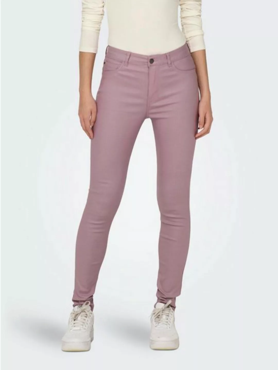 JACQUELINE de YONG Lederimitathose Skinny Jeans Leder Optik High Waist Stre günstig online kaufen