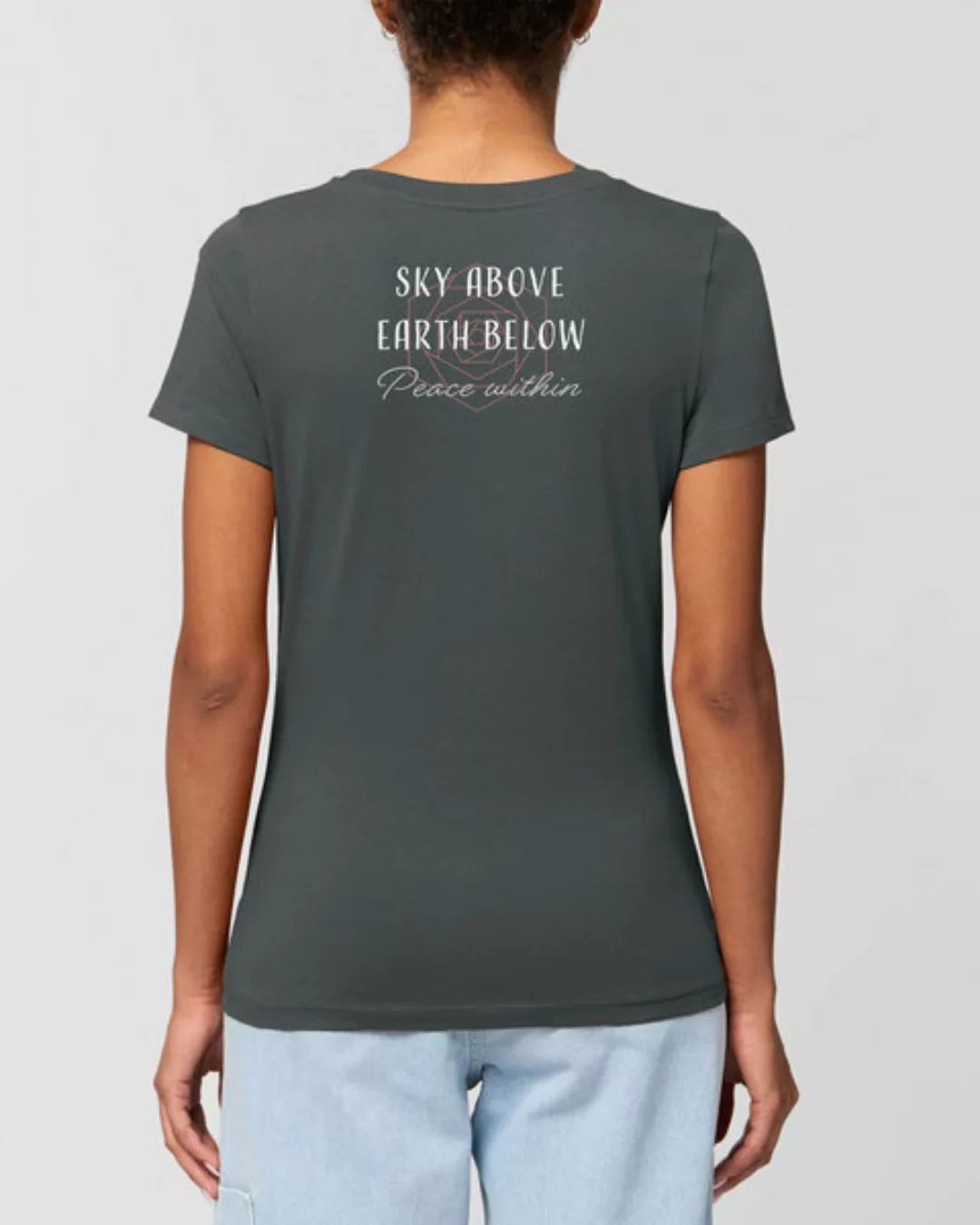Bio Damen Rundhals Statement T-shirt "Peace Within" Von Human Family günstig online kaufen