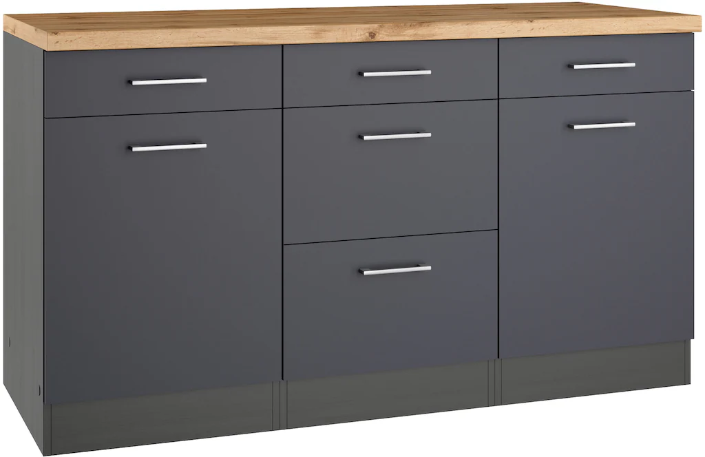 KOCHSTATION Unterschrank "KS-Milan", HELD Möbel, Unterschrank 150 cm, matte günstig online kaufen