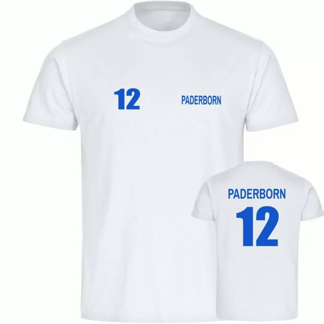 multifanshop T-Shirt Herren Paderborn - Trikot 12 - Männer günstig online kaufen