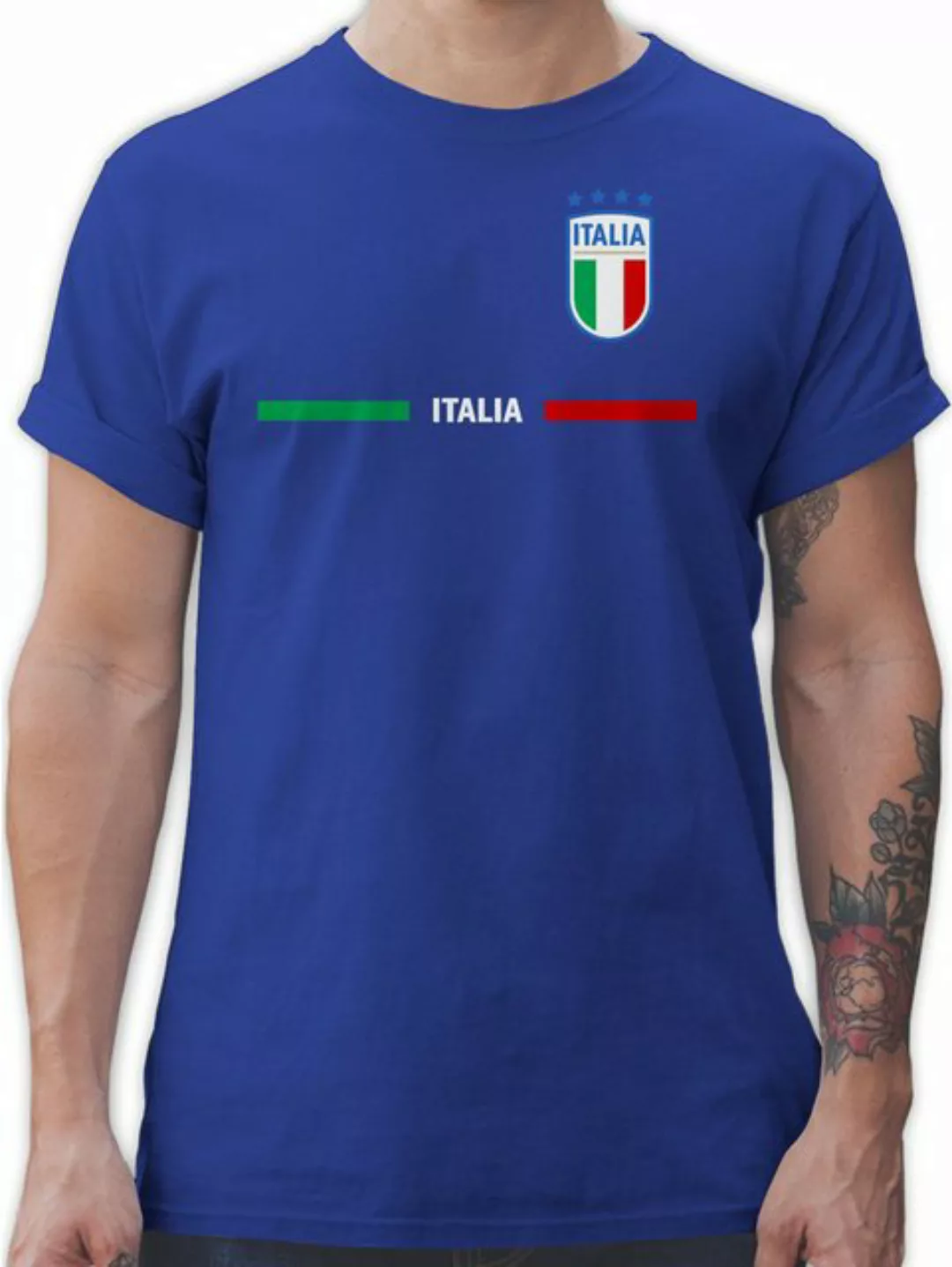 Shirtracer T-Shirt Italien Trikot Wappen, Italia mit Stolz, Italienisches F günstig online kaufen