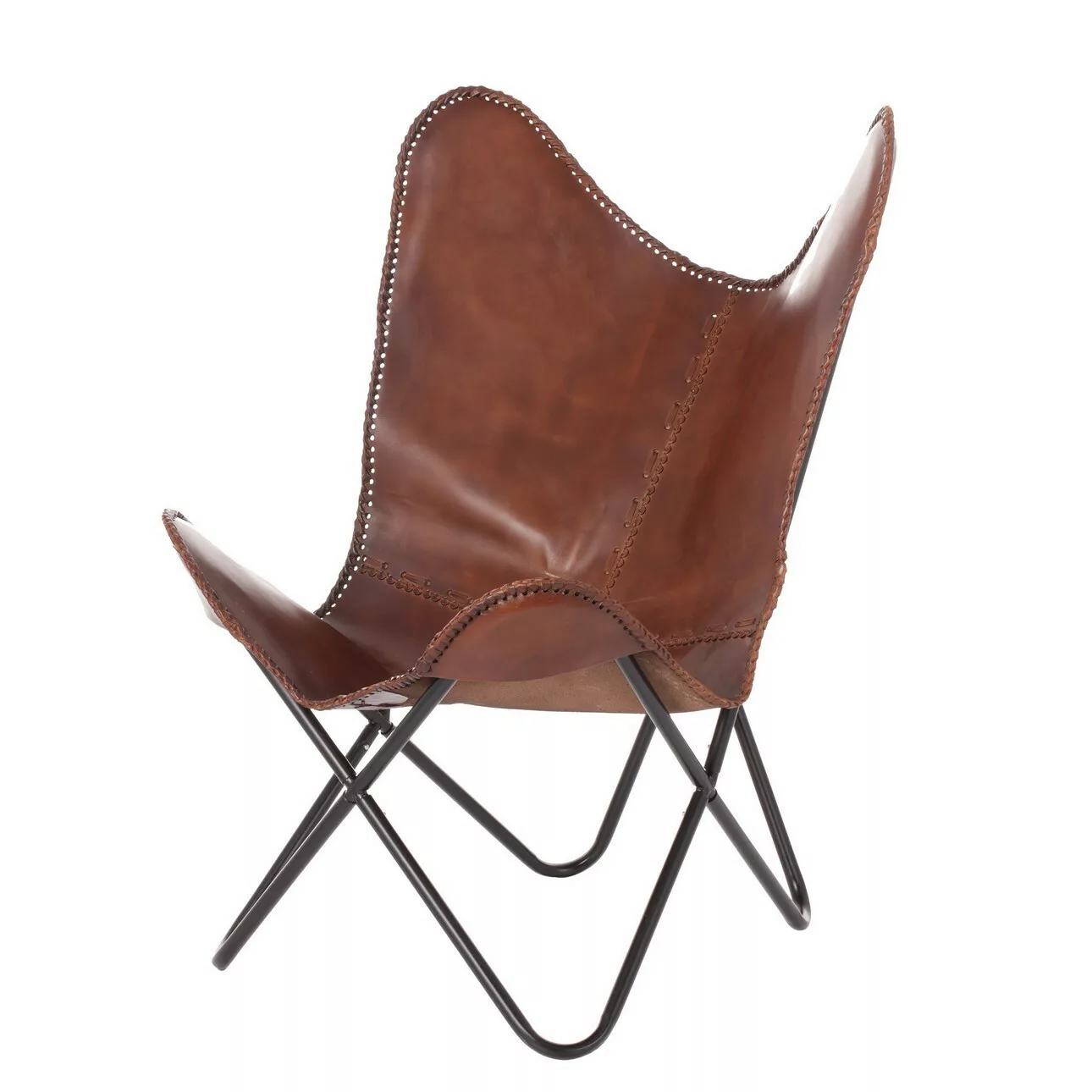 Ledersessel Imeon 72x76x96cm brown, 72 x 76 x 96 cm günstig online kaufen