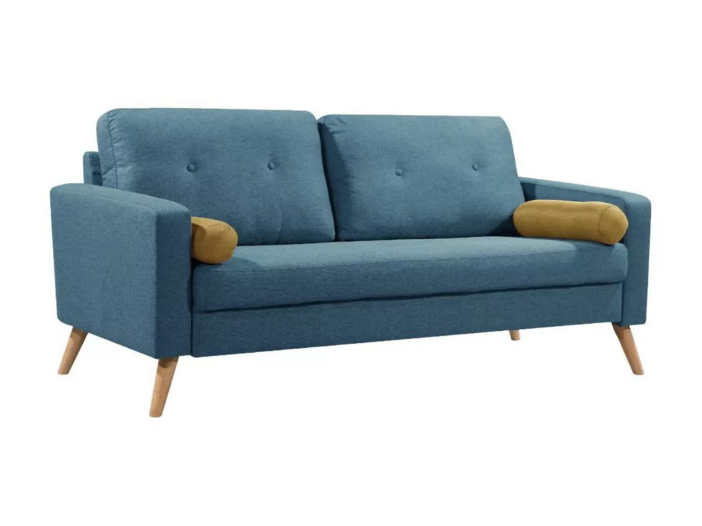 Sofa 3-Sitzer - Stoff - Blau - TATUM günstig online kaufen