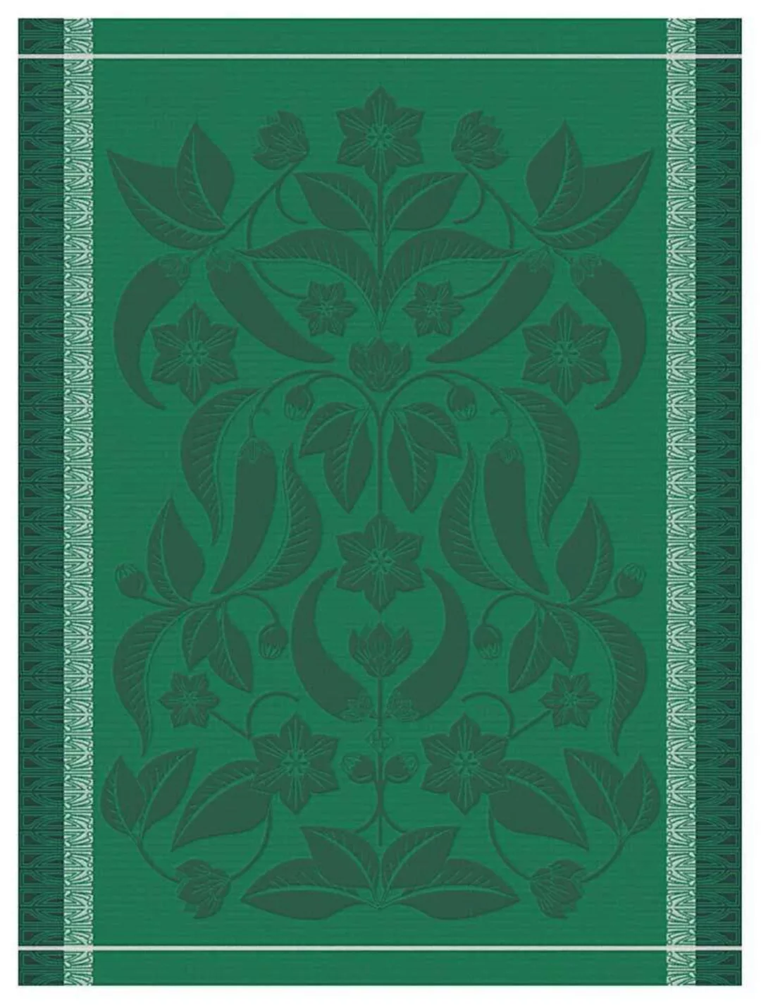 Le Jacquard Français Geschirrtuch Piments Vert Grün 60x80 Baumwolle günstig online kaufen