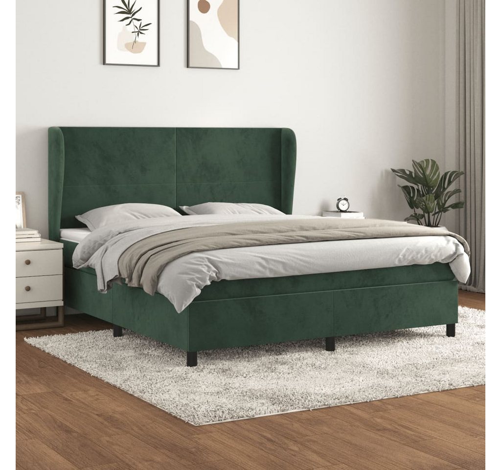 vidaXL Boxspringbett Bett Boxspringbett mit Matratze & Topper Samt versch. günstig online kaufen