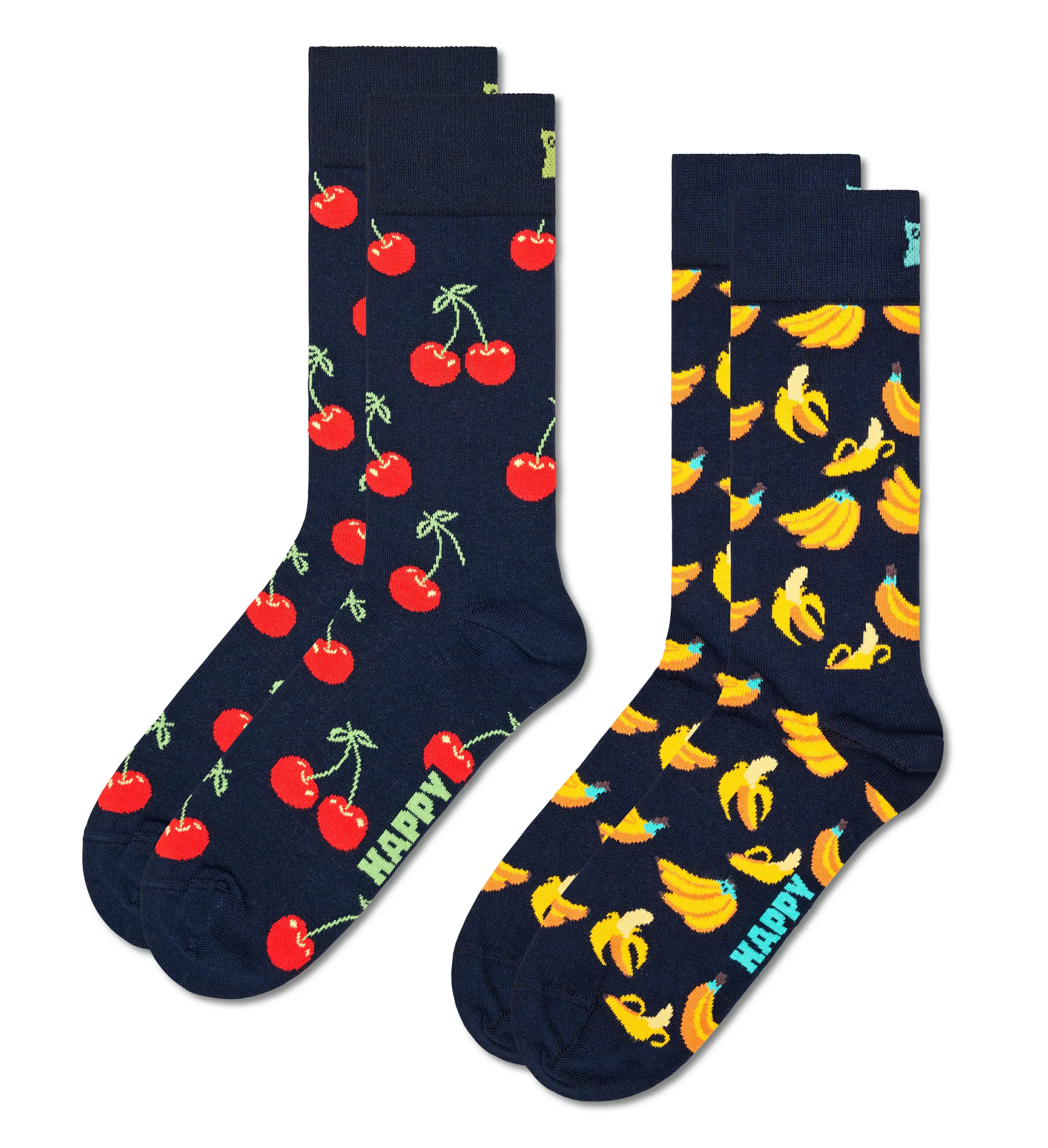 Happy Socks Socken "Classic Cherry Socks", (Packung, 2 Paar), Cherry & Bana günstig online kaufen