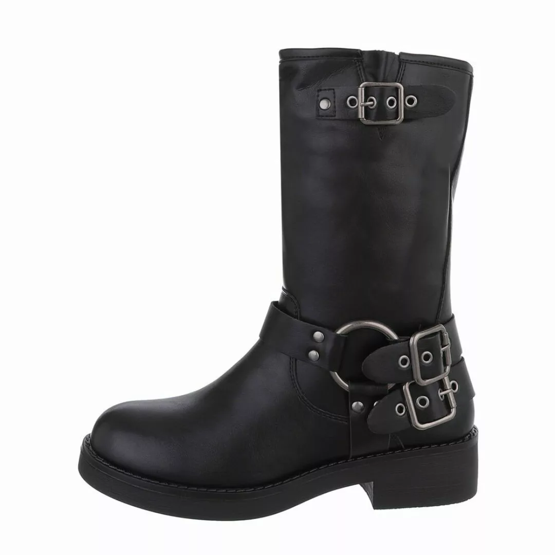 Ital-Design Damen Bikerschuhe Biker Westernstiefel (85276009) günstig online kaufen