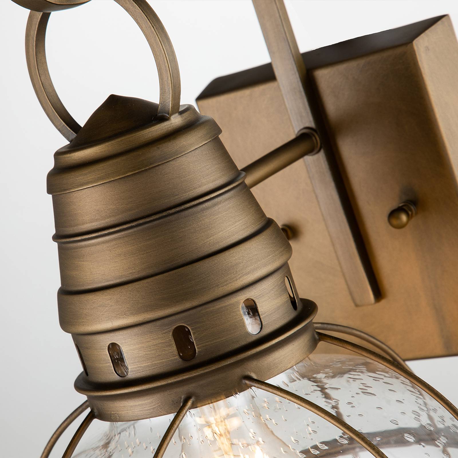 Außen-Wandlampe Bridgeton messing Ø 22,8 cm günstig online kaufen