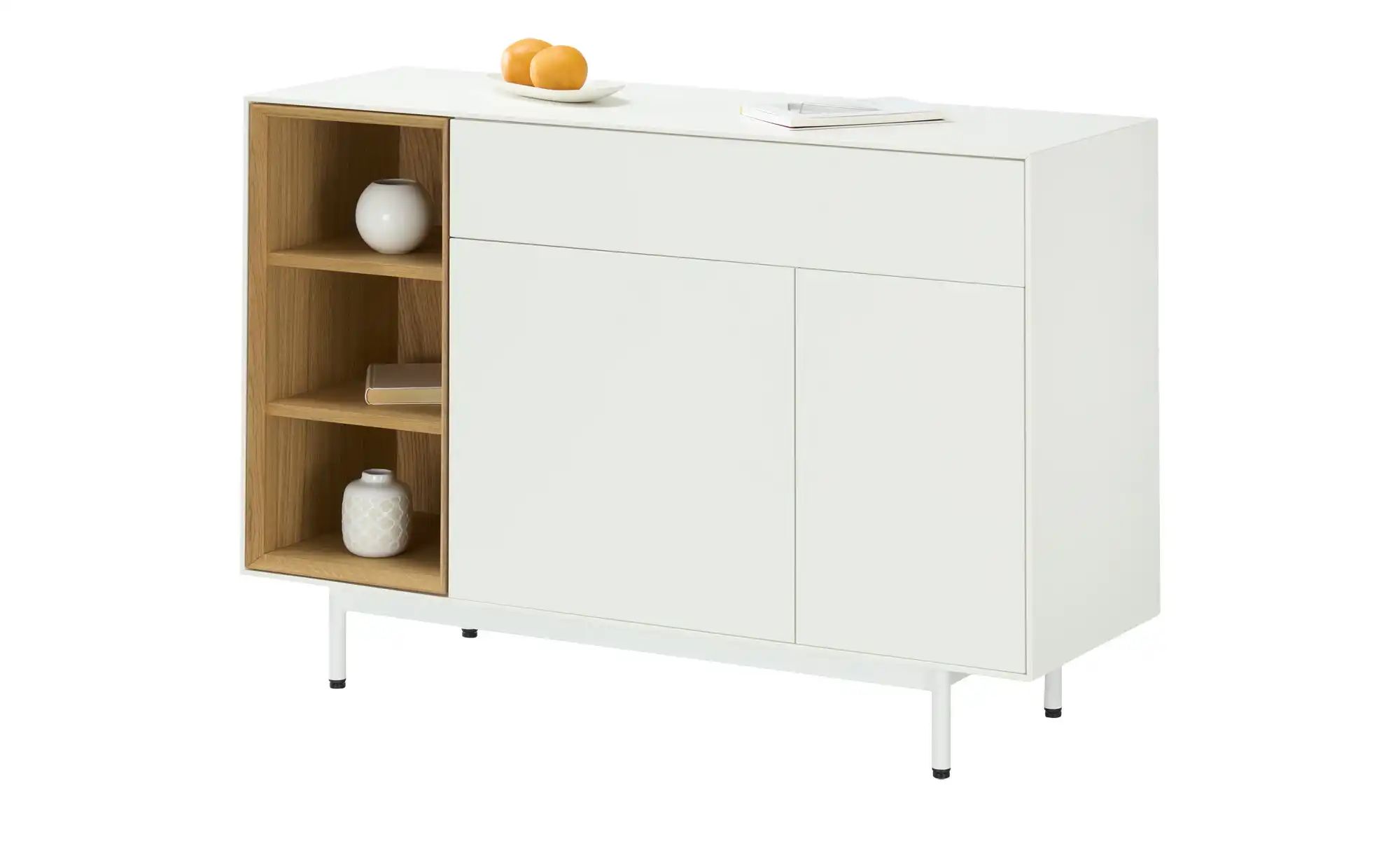 sound+vision Sideboard  Alpha ¦ weiß ¦ Maße (cm): B: 126 H: 82 T: 43.0 Komm günstig online kaufen