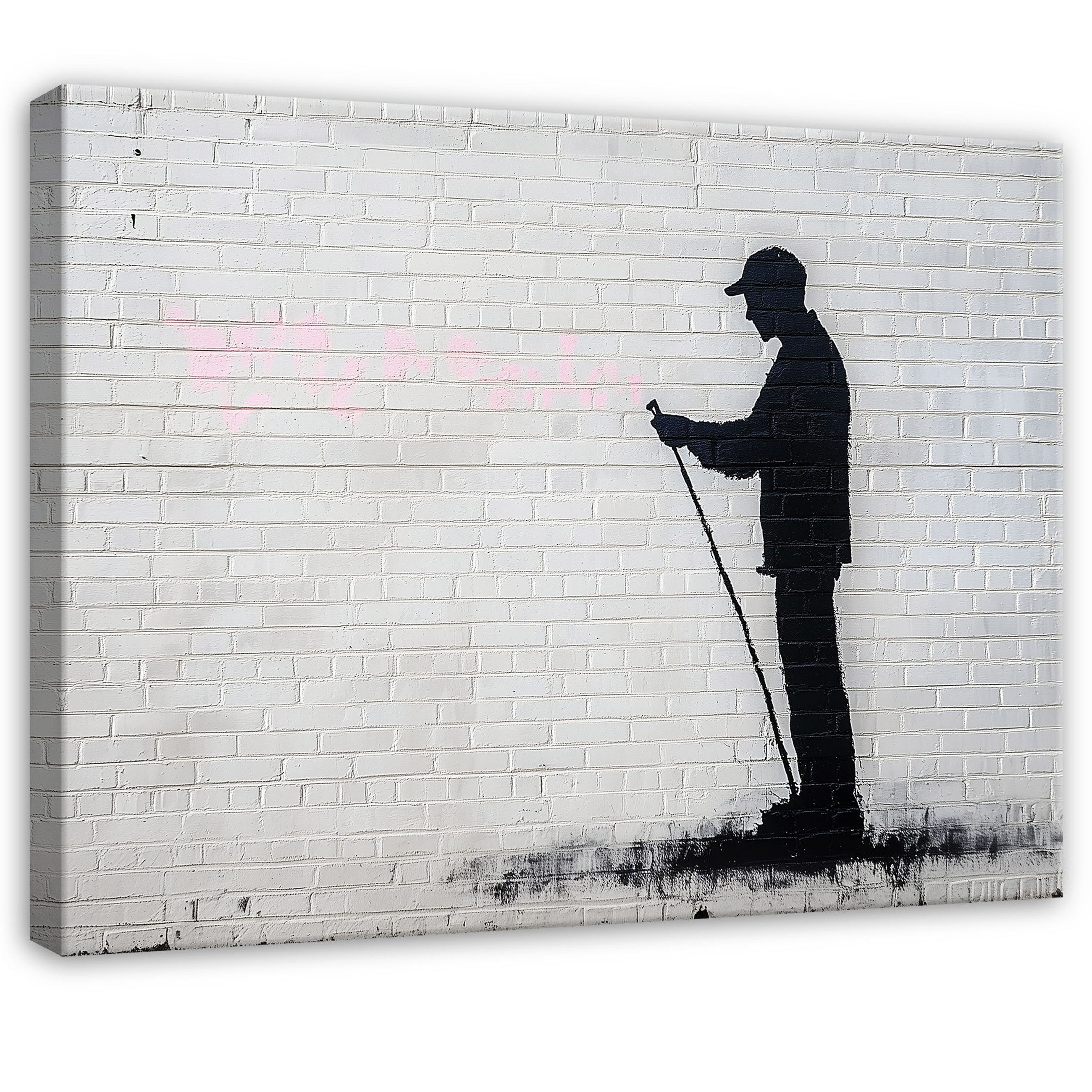 Wallarena Leinwandbild Abstrakt Grau Leinwand Bilder günstig online kaufen