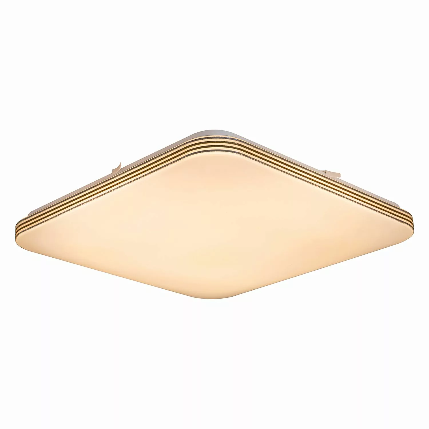 home24 Nino Leuchten LED-Deckenleuchte Tama Kunststoff Weiß 54x15x54 cm (Bx günstig online kaufen