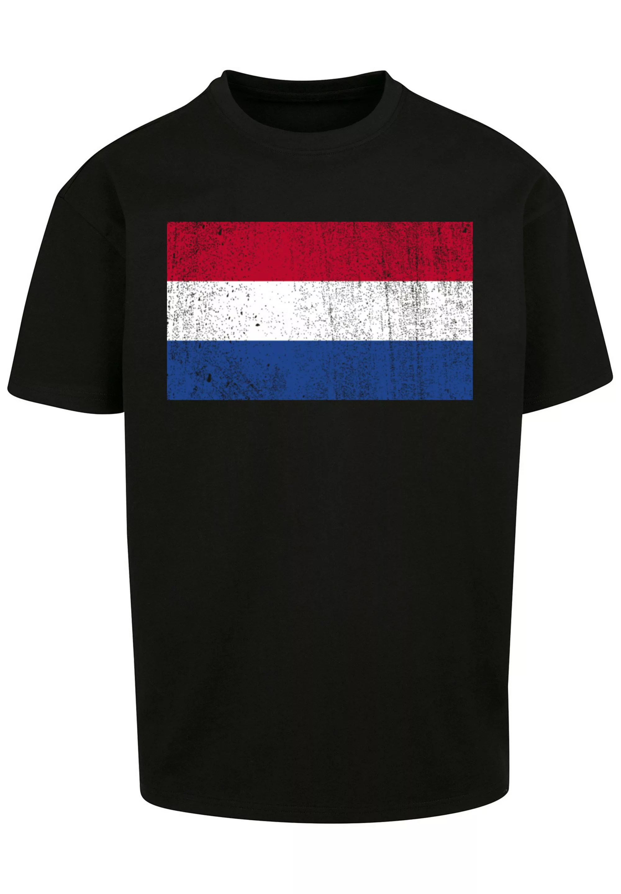 F4NT4STIC T-Shirt "Netherlands NIederlande Holland Flagge distressed", Prin günstig online kaufen