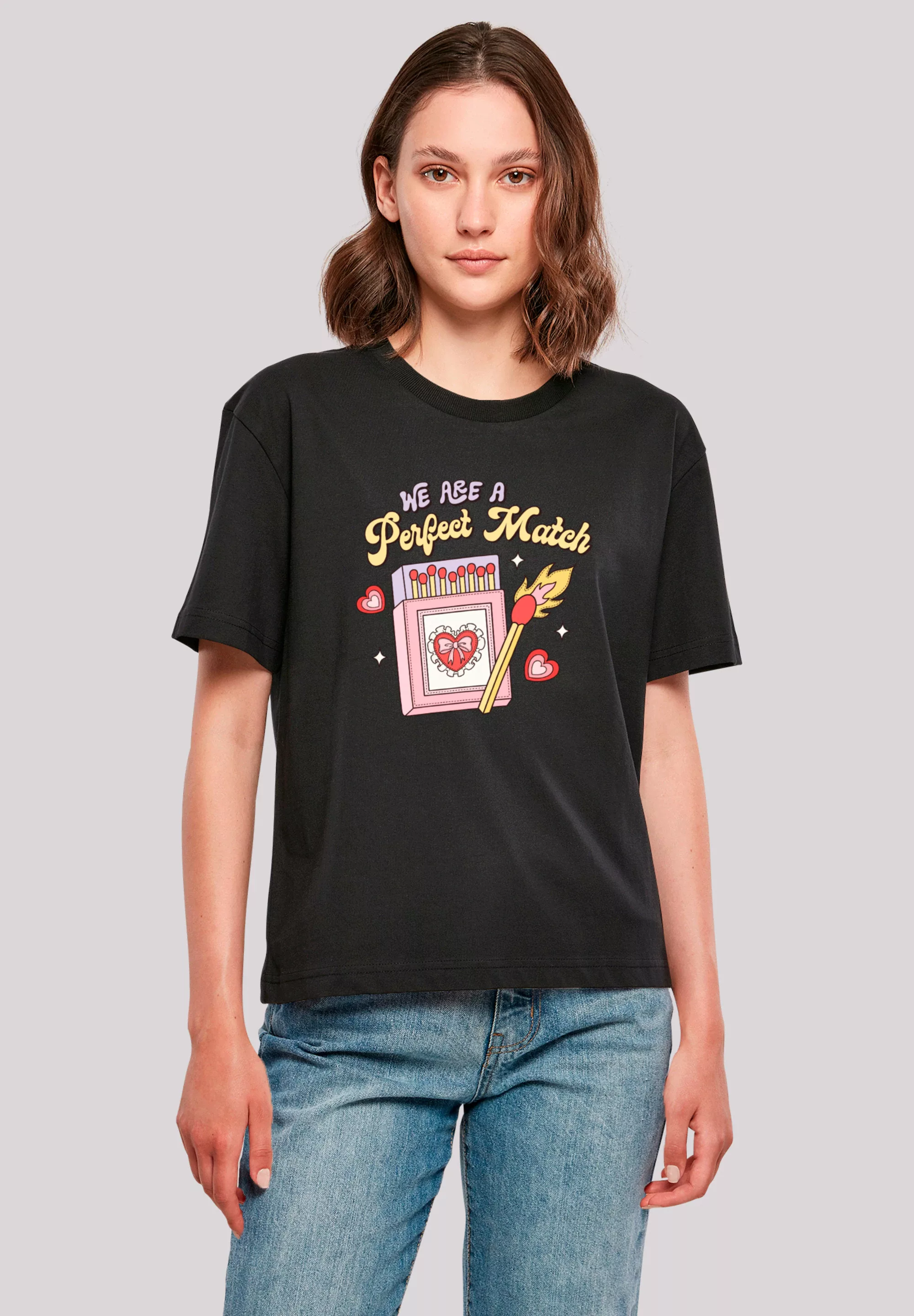 F4NT4STIC T-Shirt "We Are A Perfect Match Love", Premium Qualität günstig online kaufen