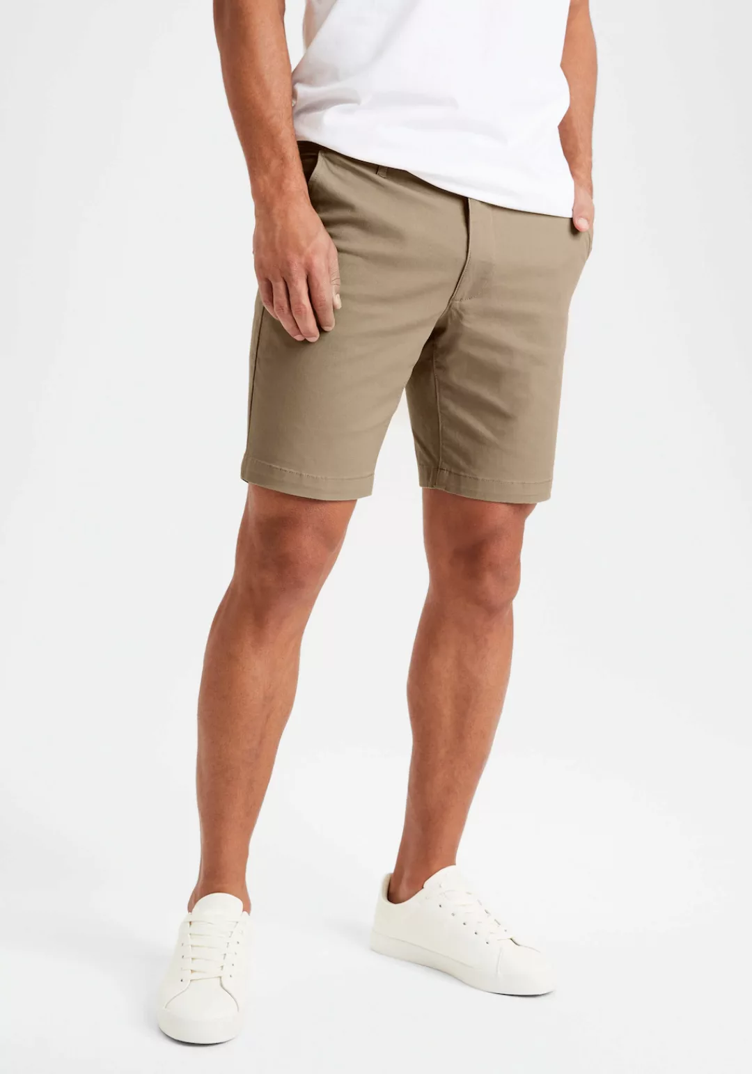 H.I.S Chinoshorts Shorts mit normaler Leibhöhe aus elastischer Baumwoll-Qua günstig online kaufen