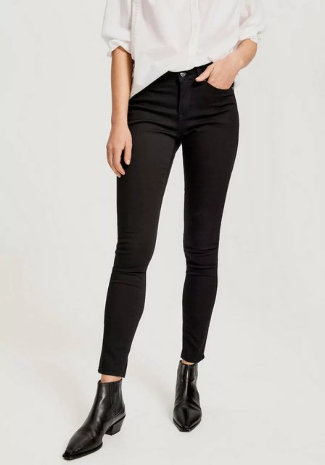 OPUS Skinny-fit-Jeans Elma black im Five-Pocket-Design günstig online kaufen