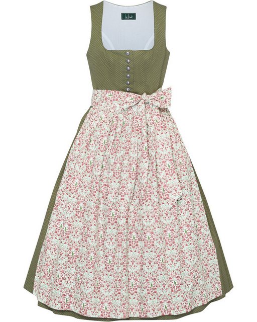 Luis Steindl Dirndl Dirndl Hirsch-Blumen-Muster günstig online kaufen