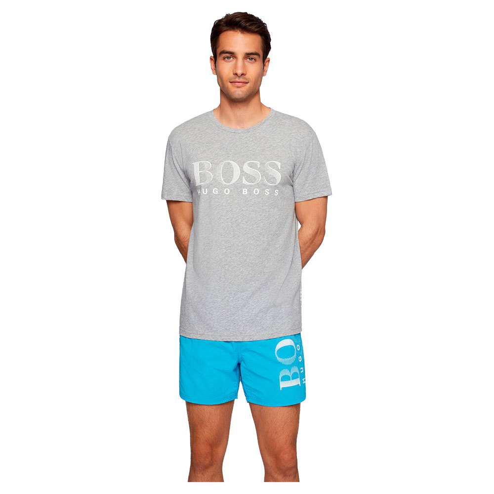 Boss Upf 50+ Relaxed Fit Kurzärmeliges T-shirt S Silver günstig online kaufen