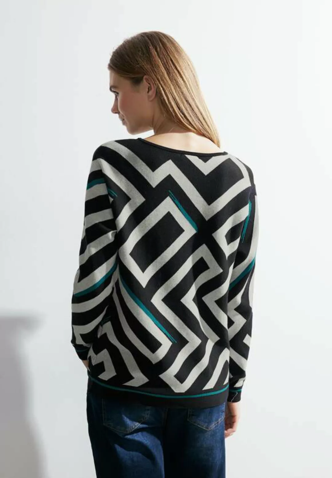 Pullover mit Grafikprint günstig online kaufen