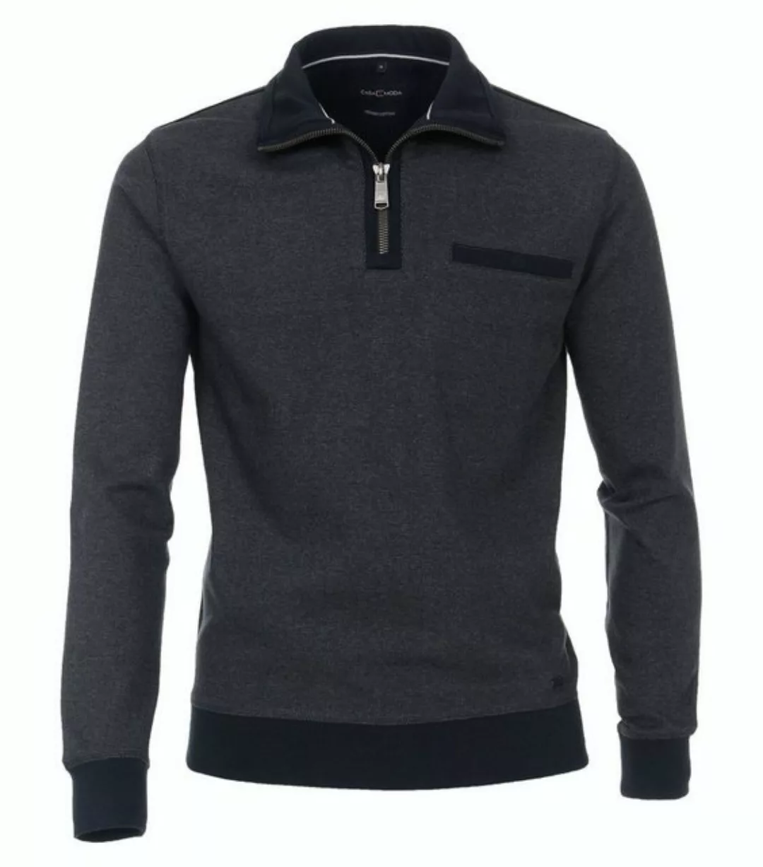 CASAMODA Sweatshirt SNOS Sweatshirt mit Zip, 756 anthrazit günstig online kaufen