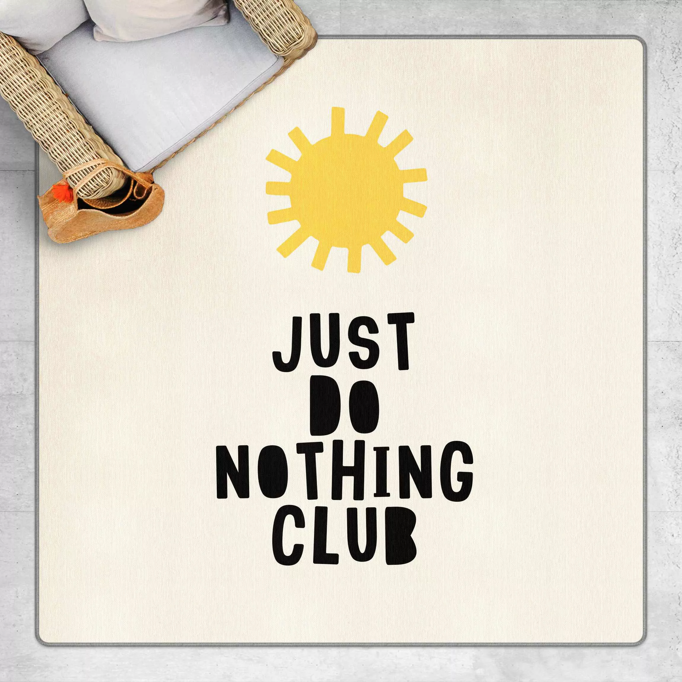 Teppich Do Nothing Club Gelb günstig online kaufen
