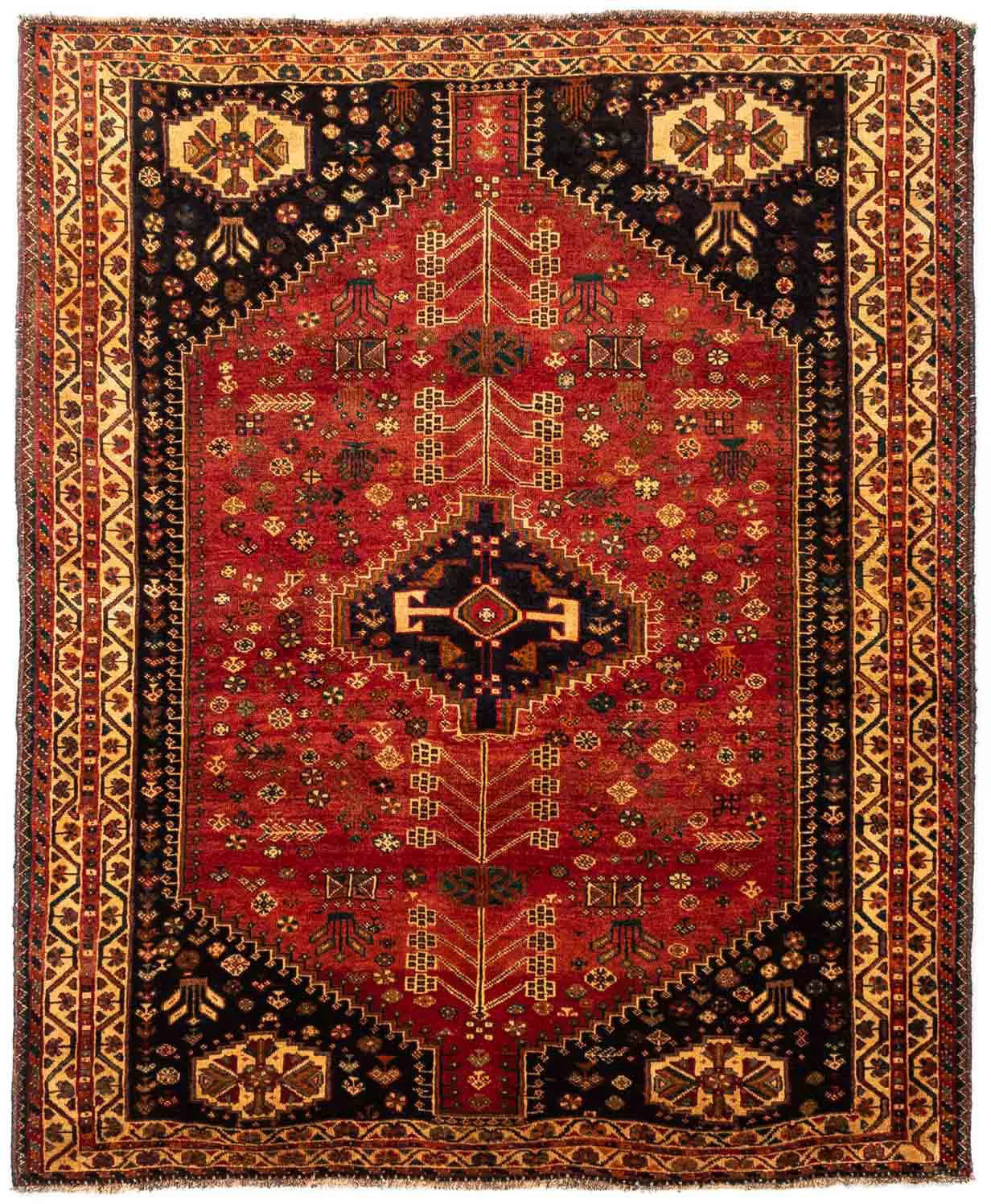 morgenland Wollteppich »Shiraz Medaillon 238 x 164 cm«, rechteckig, Handgek günstig online kaufen