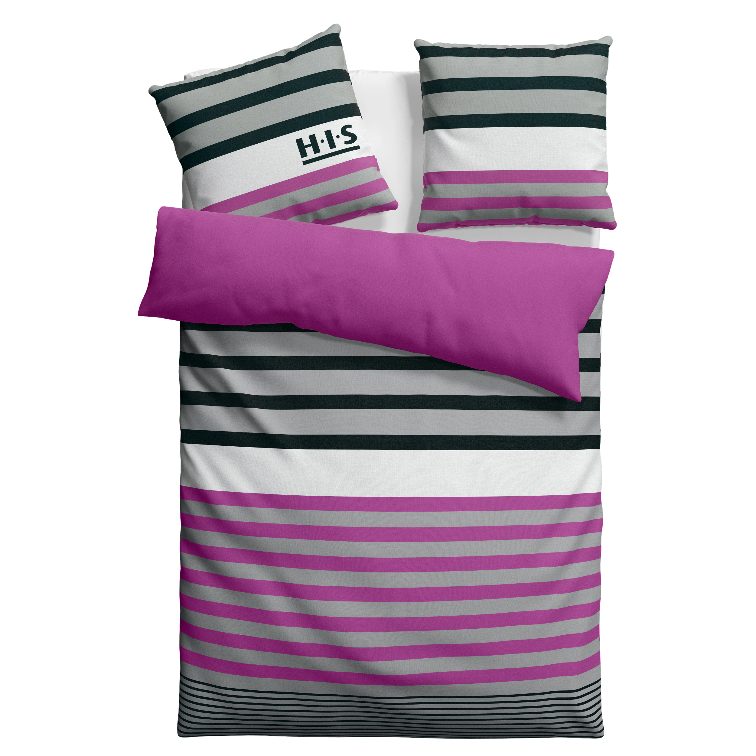 H.I.S Bettwäsche »Majoran«, im Streifen Design, 100% Baumwolle, Bettwäsche günstig online kaufen