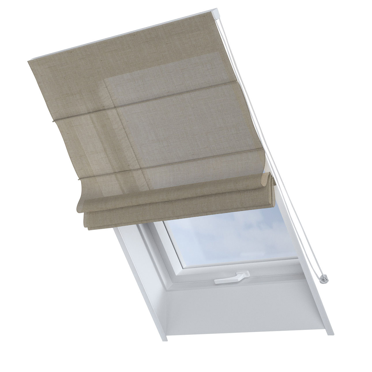 Dekoria Dachfenster-Raffrollo Rimini, beige, 50 x 60 cm günstig online kaufen