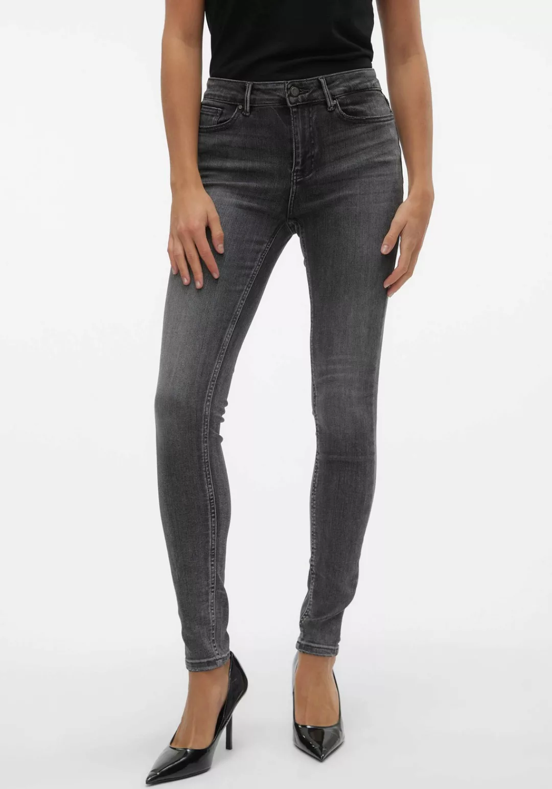 Vero Moda Skinny-fit-Jeans VMFLASH MR SKINNY JEANS LI3102 GA NOOS günstig online kaufen