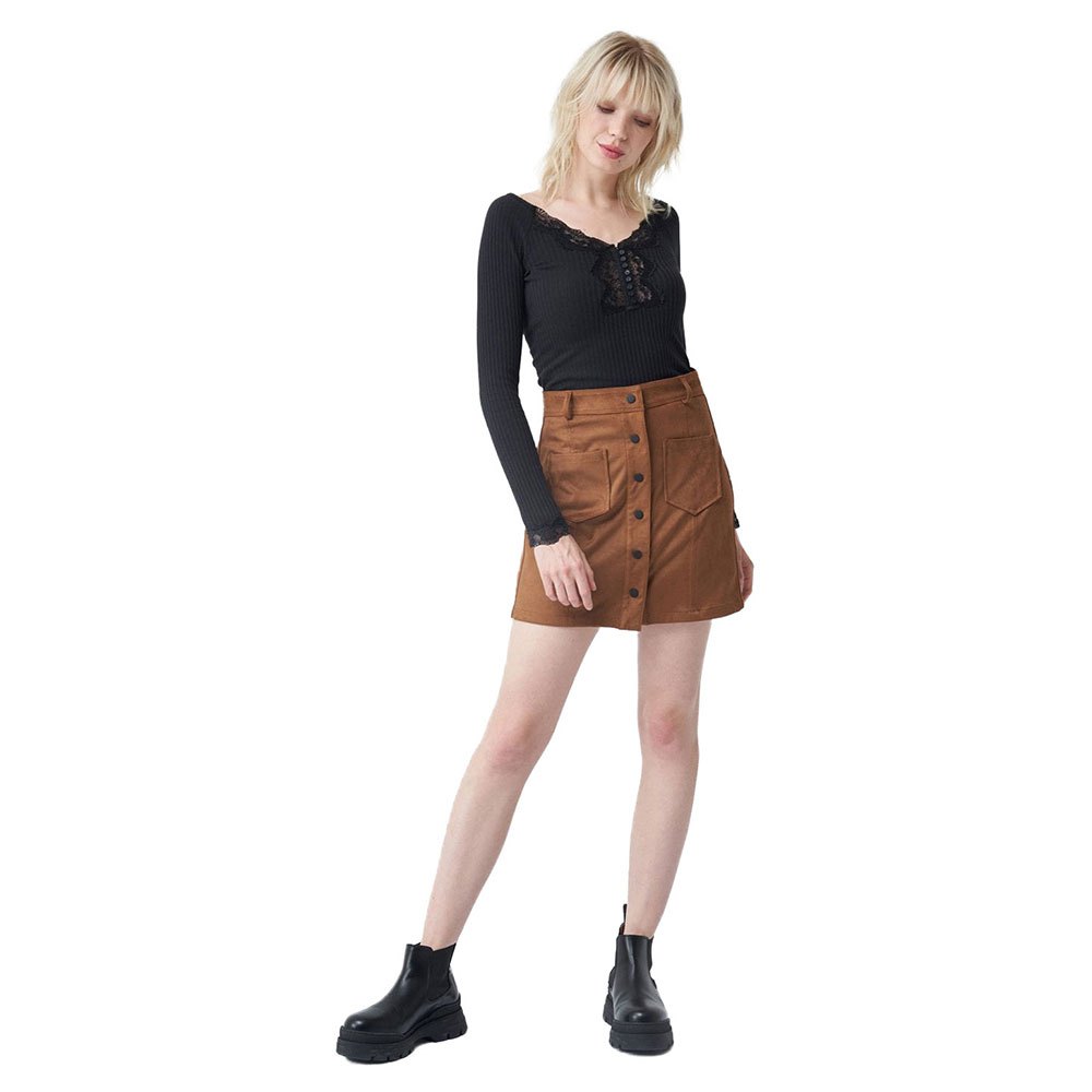 Salsa Jeans 125520-104 / Push In Secret Glamor In Nappa Minirock 31 Beige günstig online kaufen