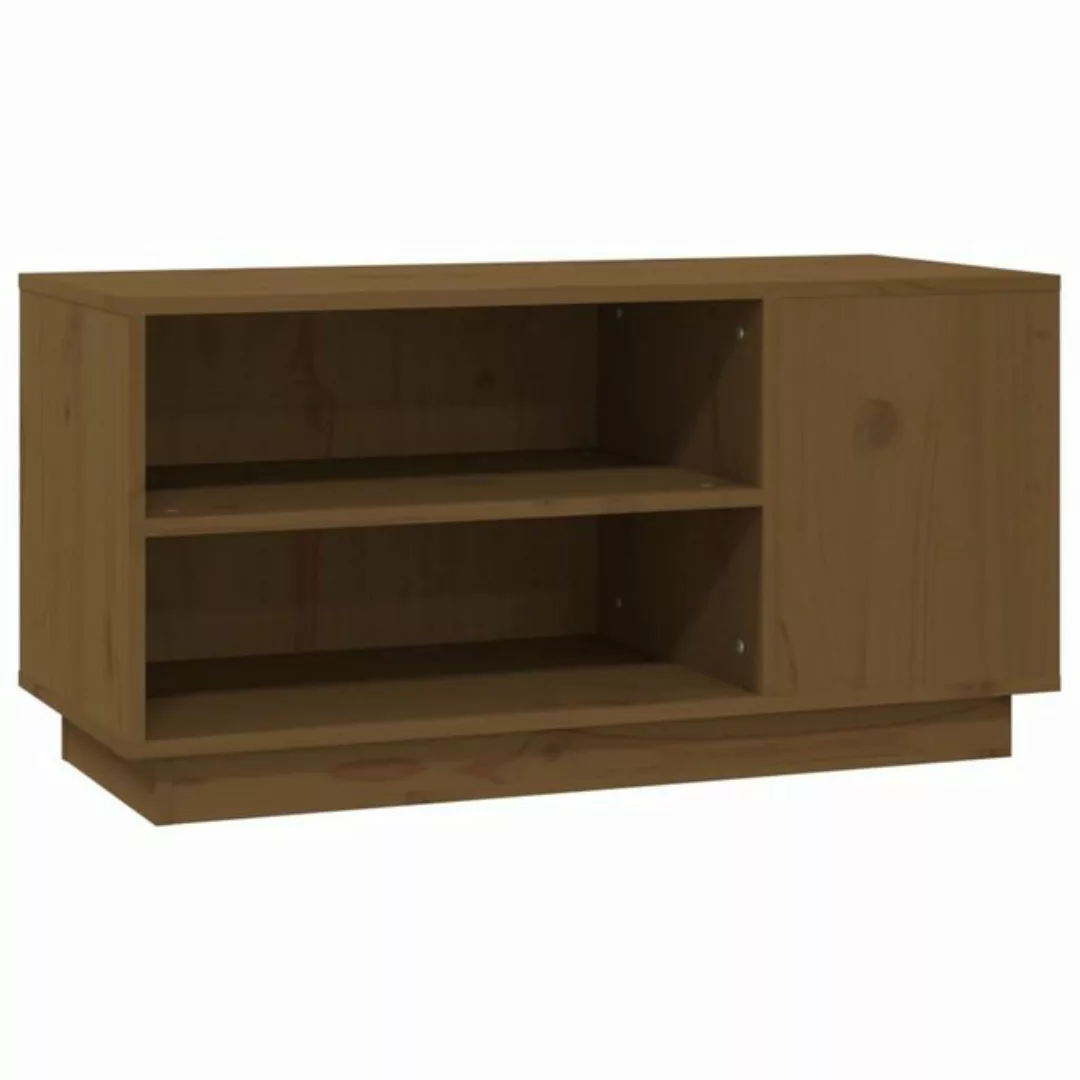 Vidaxl Tv-schrank Honigbraun 80x35x40,5 Cm Massivholz Kiefer günstig online kaufen