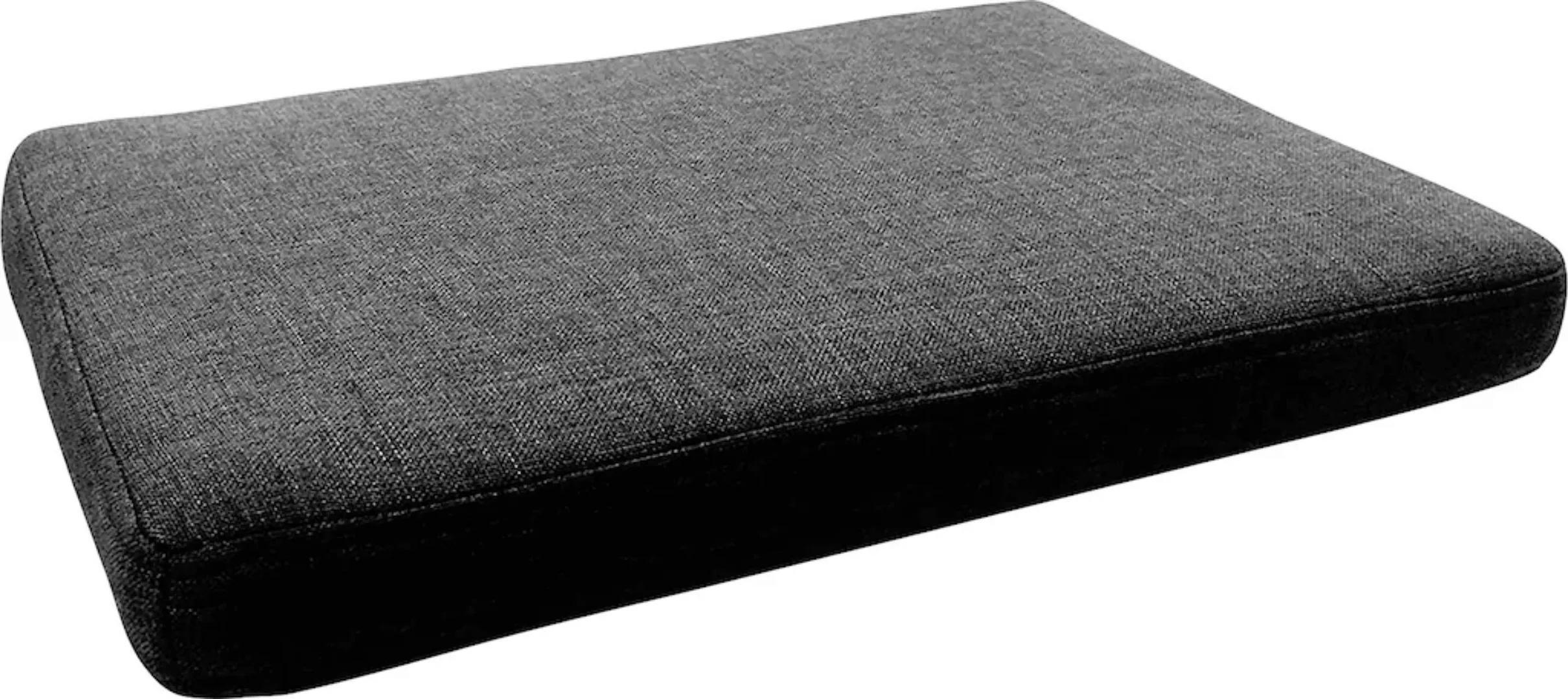 INOSIGN Bankauflage "Avena", graues Sitzkissen, 49 x 32 cm, eckig,Bezug: 10 günstig online kaufen